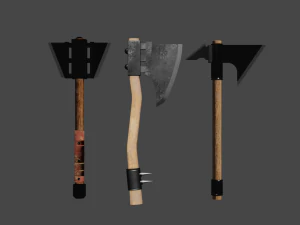 Три сокири 3D Модель