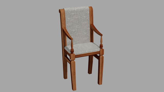Chair 3D Model .c4d .max .obj .3ds .fbx .stl .blend