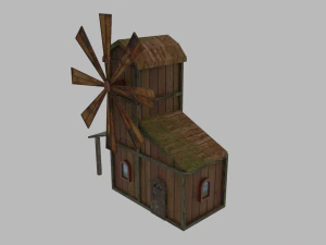 Verlassene Windm&uuml;hle 3D Modell