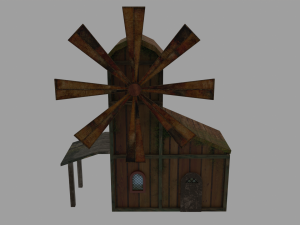 Abandoned windmill 3Dモデル