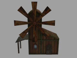 Abandoned windmill 3D Model