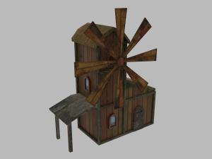Abandoned windmill 3Dモデル