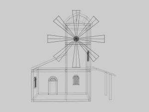 Abandoned windmill 3D Model