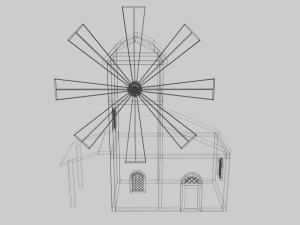 Abandoned windmill 3Dモデル