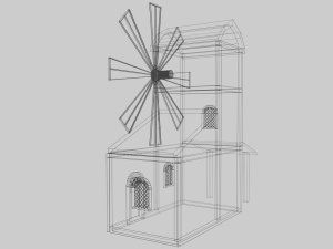 Abandoned windmill 3Dモデル