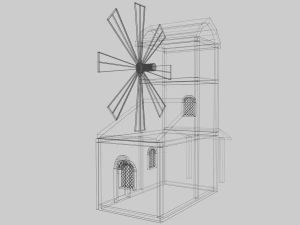 Abandoned windmill 3D Model