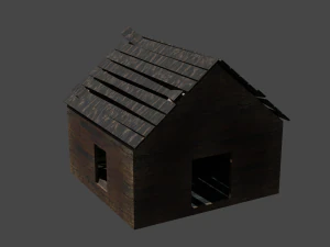 废弃的房子 3D 模型