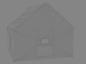 废弃的房子 3D 模型