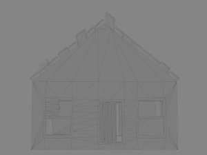 废弃的房子 3D 模型