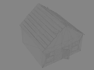 废弃的房子 3D 模型