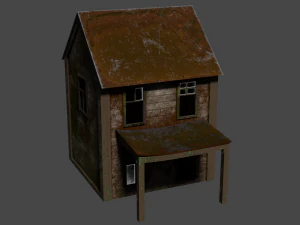 废弃的房子 3D 模型