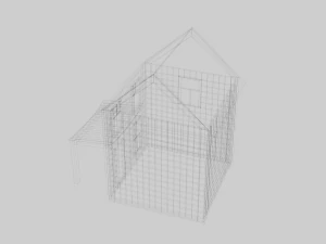 废弃的房子 3D 模型