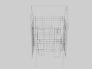 废弃的房子 3D 模型