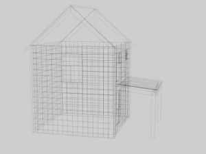 废弃的房子 3D 模型