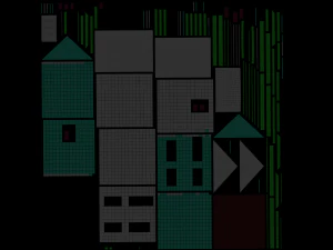 废弃的房子 3D 模型