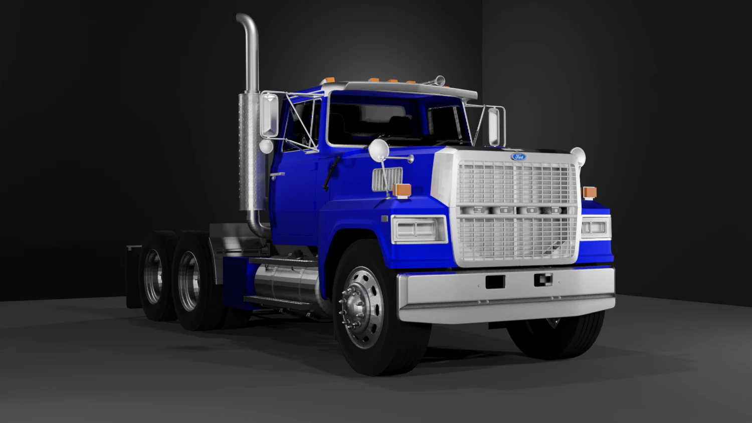 F0rd ltl 9000 3D Model .c4d .max .obj .3ds .fbx .stl .blend