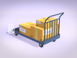 Warehouse Transport - Picking Trolly 3D Model