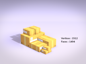 Warehouse Transport - Picking Trolly Modèle 3D
