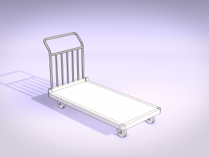 Warehouse Transport - Picking Trolly Modèle 3D