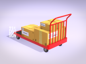 Warehouse Transport - Picking Trolly Modèle 3D