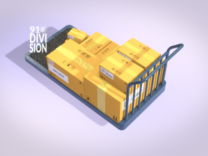 Warehouse Transport - Picking Trolly Modèle 3D