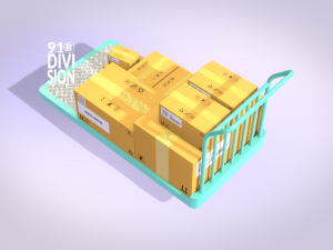 Warehouse Transport - Picking Trolly Modèle 3D