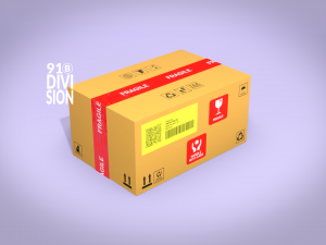 PBR Low Poly Cardboard Boxes Game Ready 3D 模型