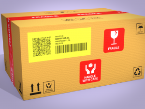 PBR Low Poly Cardboard Boxes Game Ready 3D 模型
