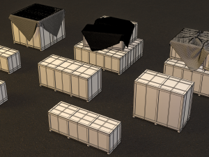 PBR Wooden Crate Pack 3Dモデル