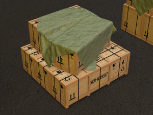 PBR Wooden Crate Pack 3Dモデル