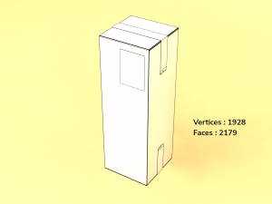 PBR Cardboard Box Modello 3D