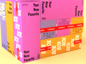 PBR Cardboard Box Modello 3D