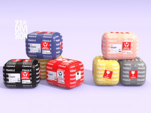 PBR Lowpoly Fragile Delivery Package 3D Model