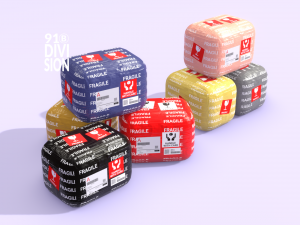 PBR Lowpoly Fragile Delivery Package 3D Model