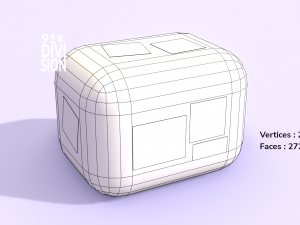 PBR Lowpoly Fragile Delivery Package 3D Model