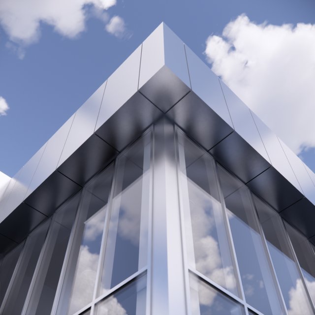 Substation Building Modello 3D .c4d .max .obj .3ds .fbx .stl .blend 