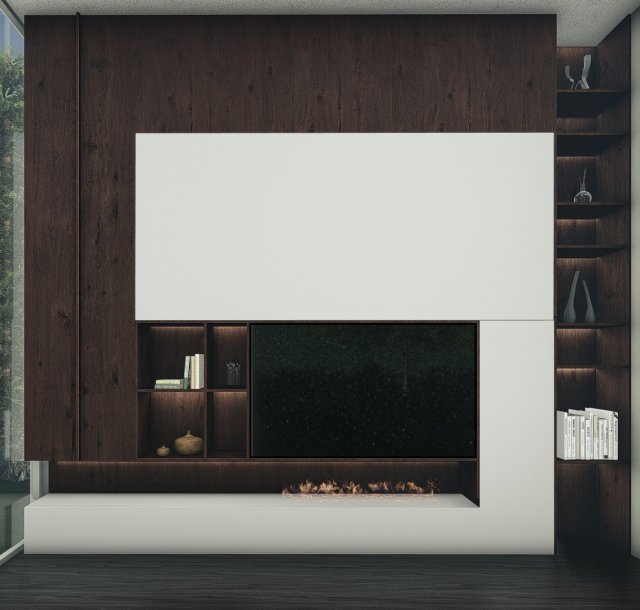 TV UNIT FURNITURE 3D मॉडल .c4d .max .obj .3ds .fbx .stl .blend 