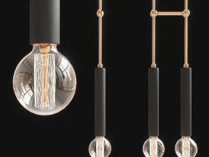 Подвесной светильник Double Jewels and Beads от Adir Yakobi - FStormVray 3D Модель