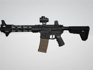 Rifle de asalto Modelo 3D