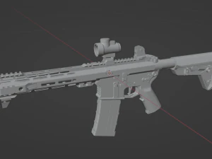 Assault Rifle 3D Model