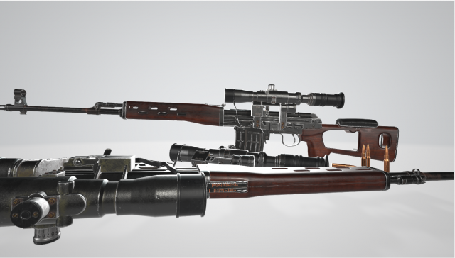 Sniper Rifle Modelo 3D .c4d .max .obj .3ds .fbx .stl .blend 