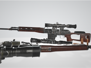 Sniper Rifle 3D मॉडल