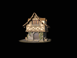 Pack de casas medievales Modelo 3D