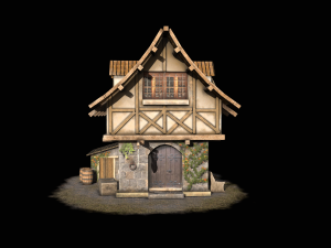 Pack de casas medievales Modelo 3D