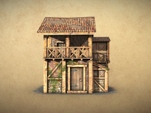 Pack de casas medievales Modelo 3D