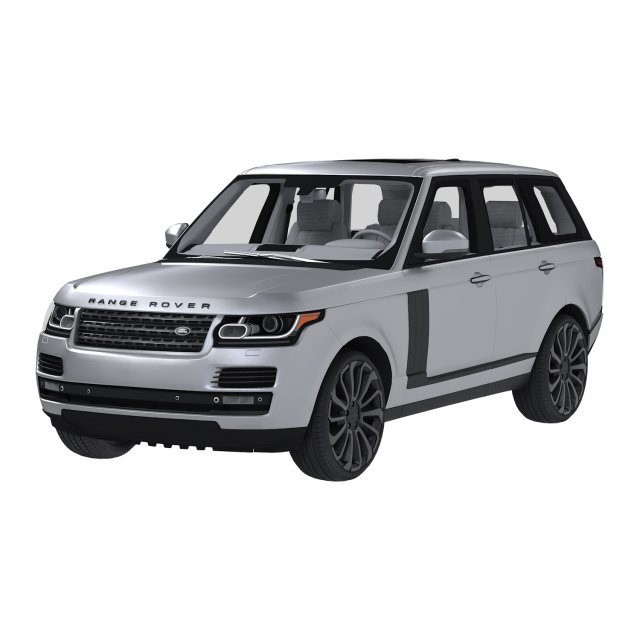 Range Rover 4 3D 模型 .c4d .max .obj .3ds .fbx .stl .blend