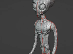 एलियन 3डी गेमरेडी मॉडल 3D मॉडल