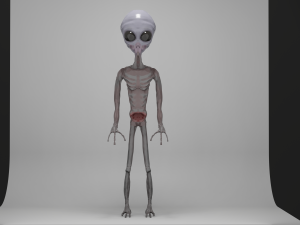 Alien 3d gameready model 3Dモデル