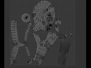 Alien 3d gameready model 3Dモデル