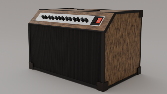 Guitar Amplifier Modèle 3D .c4d .max .obj .3ds .fbx .stl .blend 